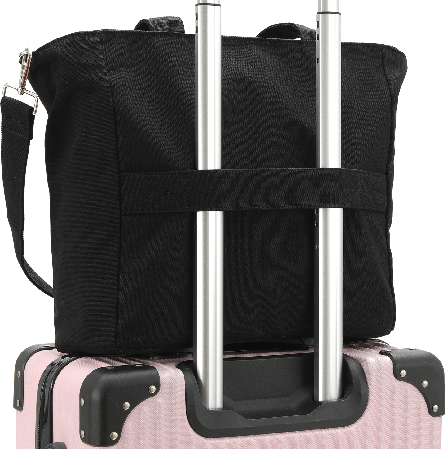 14IN Canvas Laptop Tote Bag with Trolley Sleeve