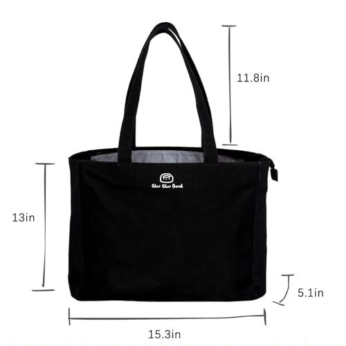 16IN Canvas Laptop Tote Bag with Trolley Sleeve