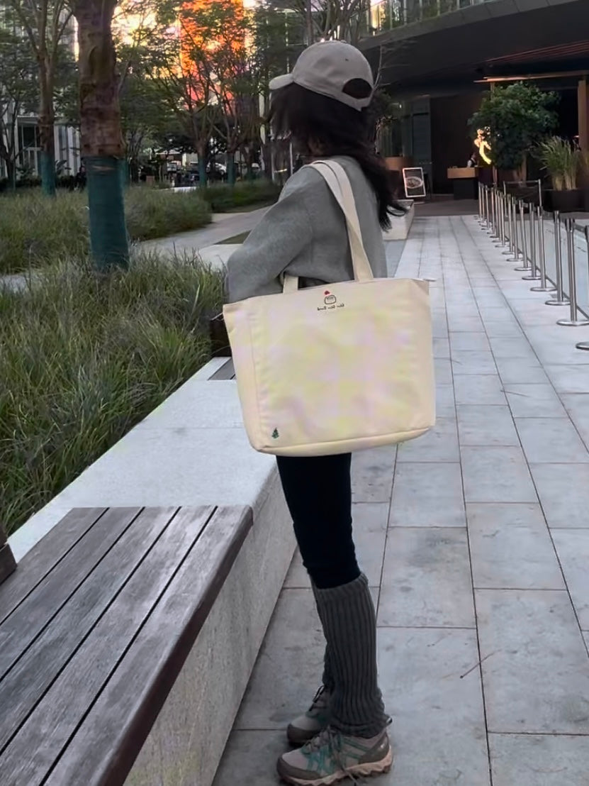 16IN Canvas Laptop Tote Bag with Trolley Sleeve
