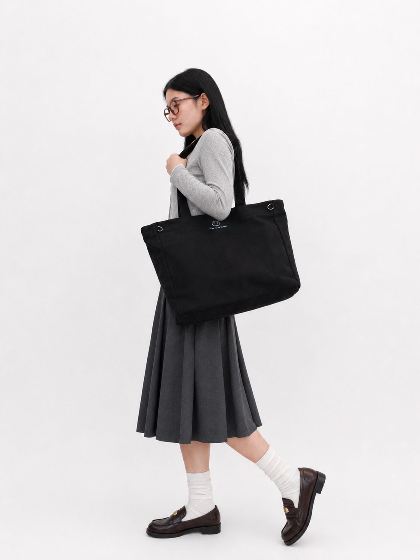 Large Canvas Laptop Tote Bag – Fits Up to 17.3"