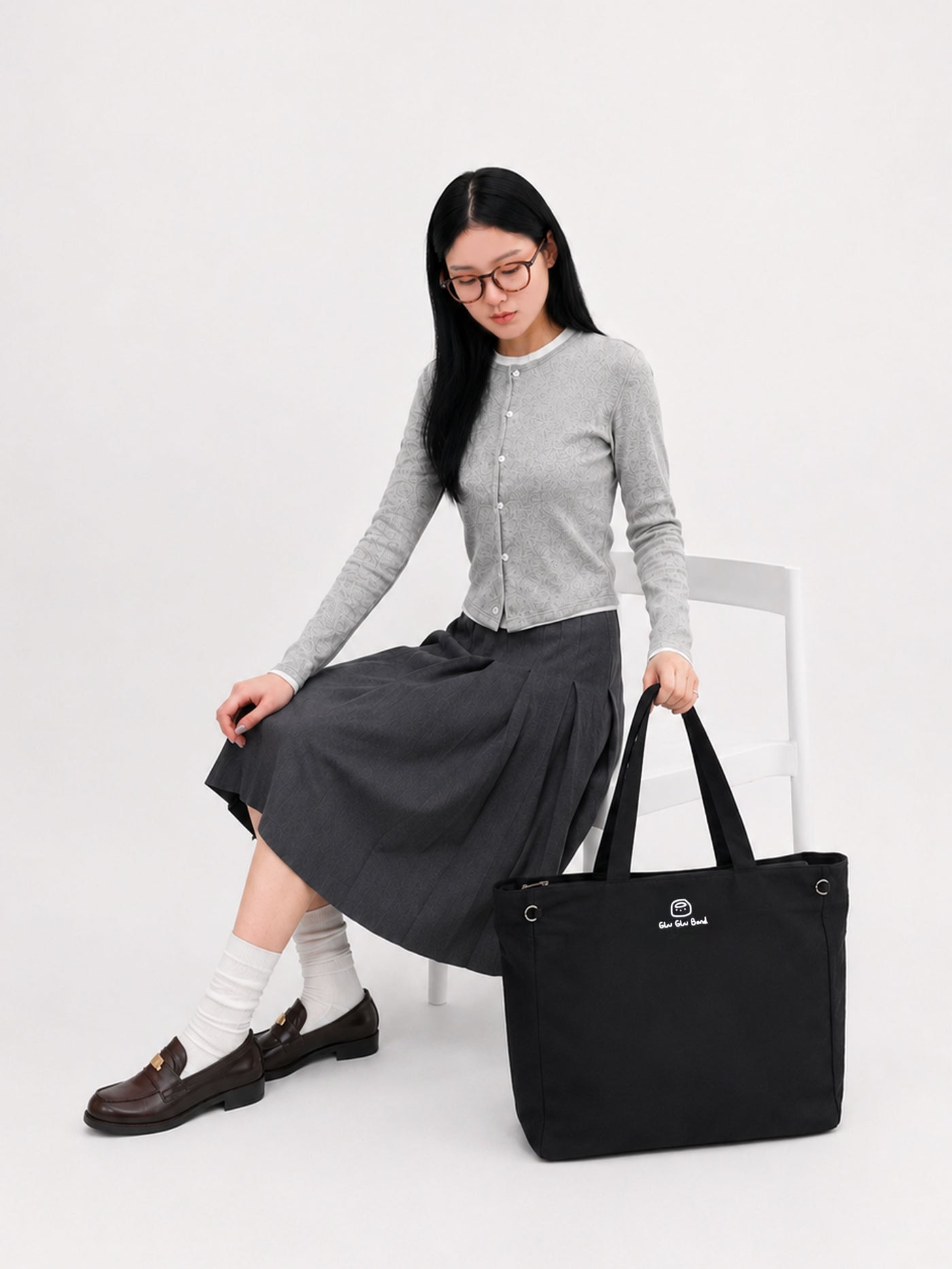 Compact Canvas Laptop Tote Bag – Fits Up to 15"