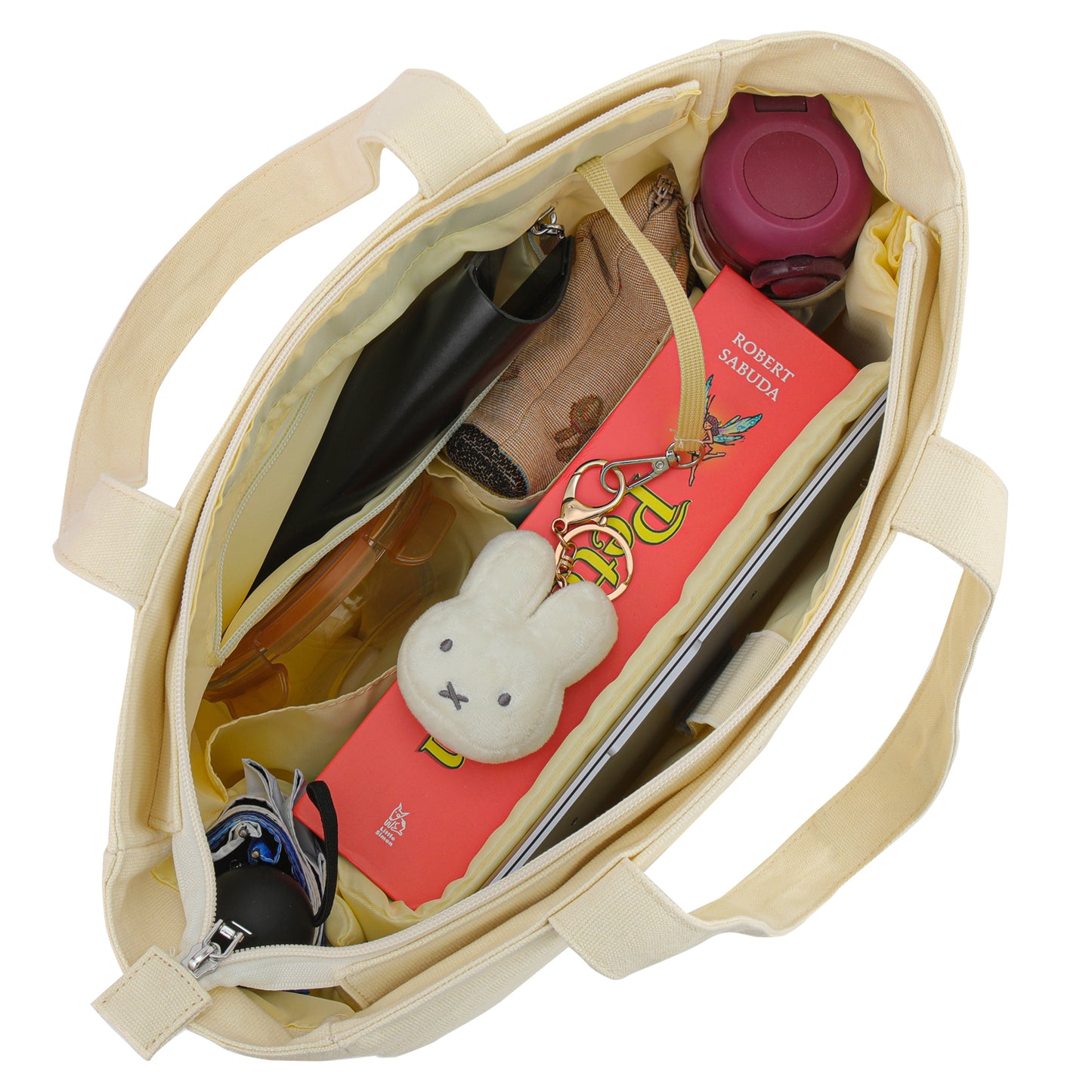 16IN Canvas Laptop Tote Bag with Trolley Sleeve