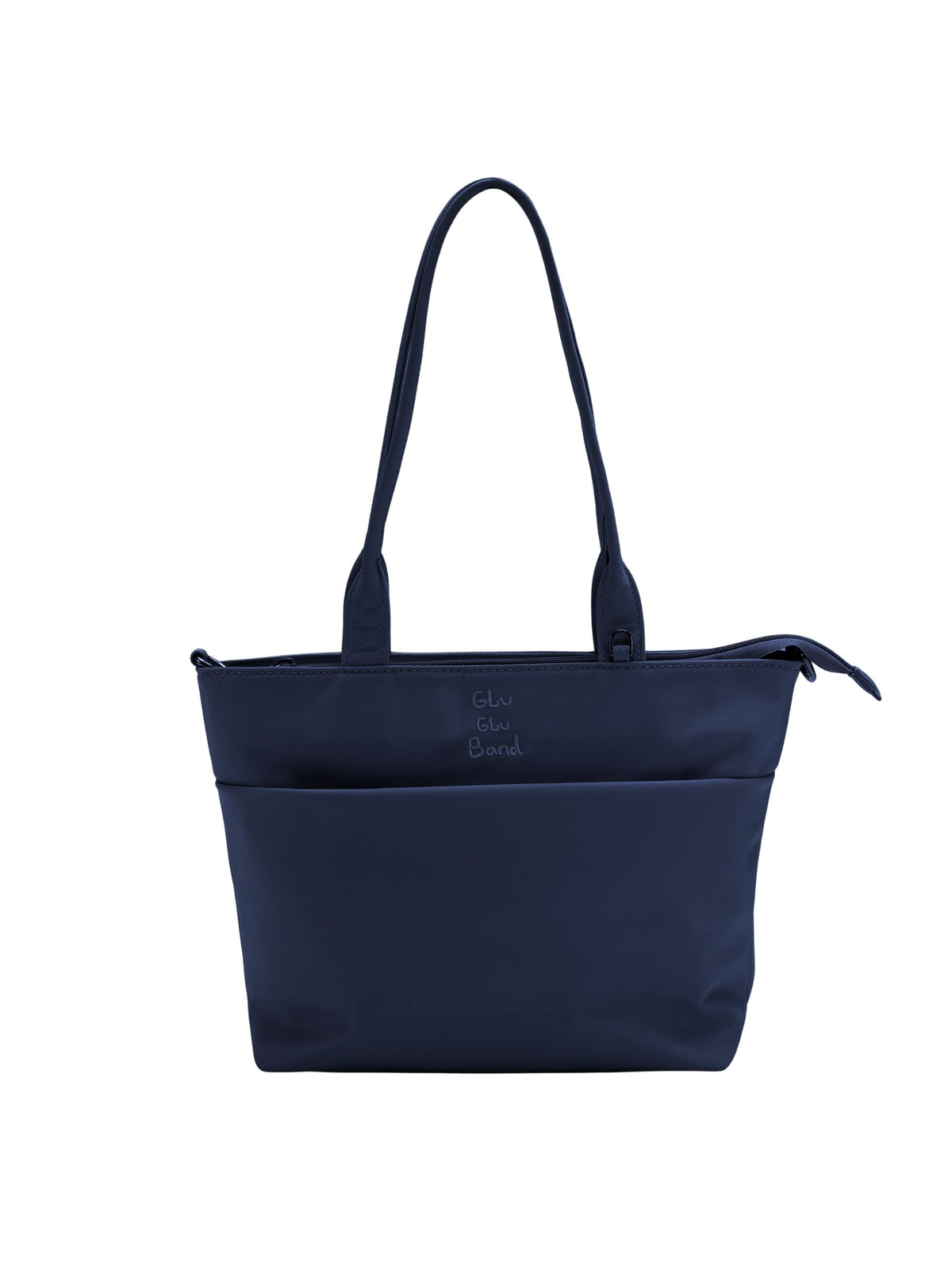 Night blue 12-inch water-resistant iPad tote bag front view