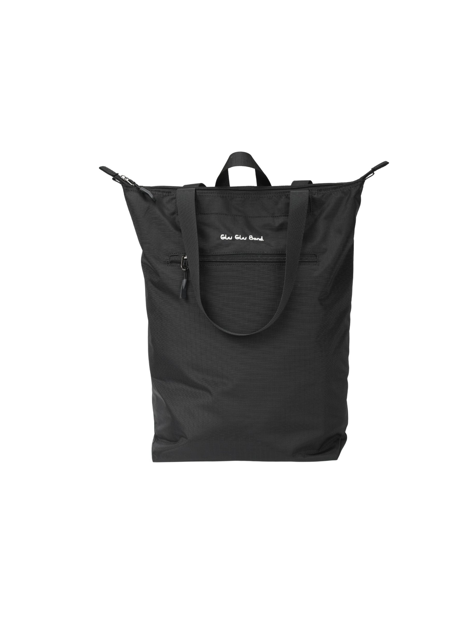 Carbon black medium water-resistant laptop backpack front view