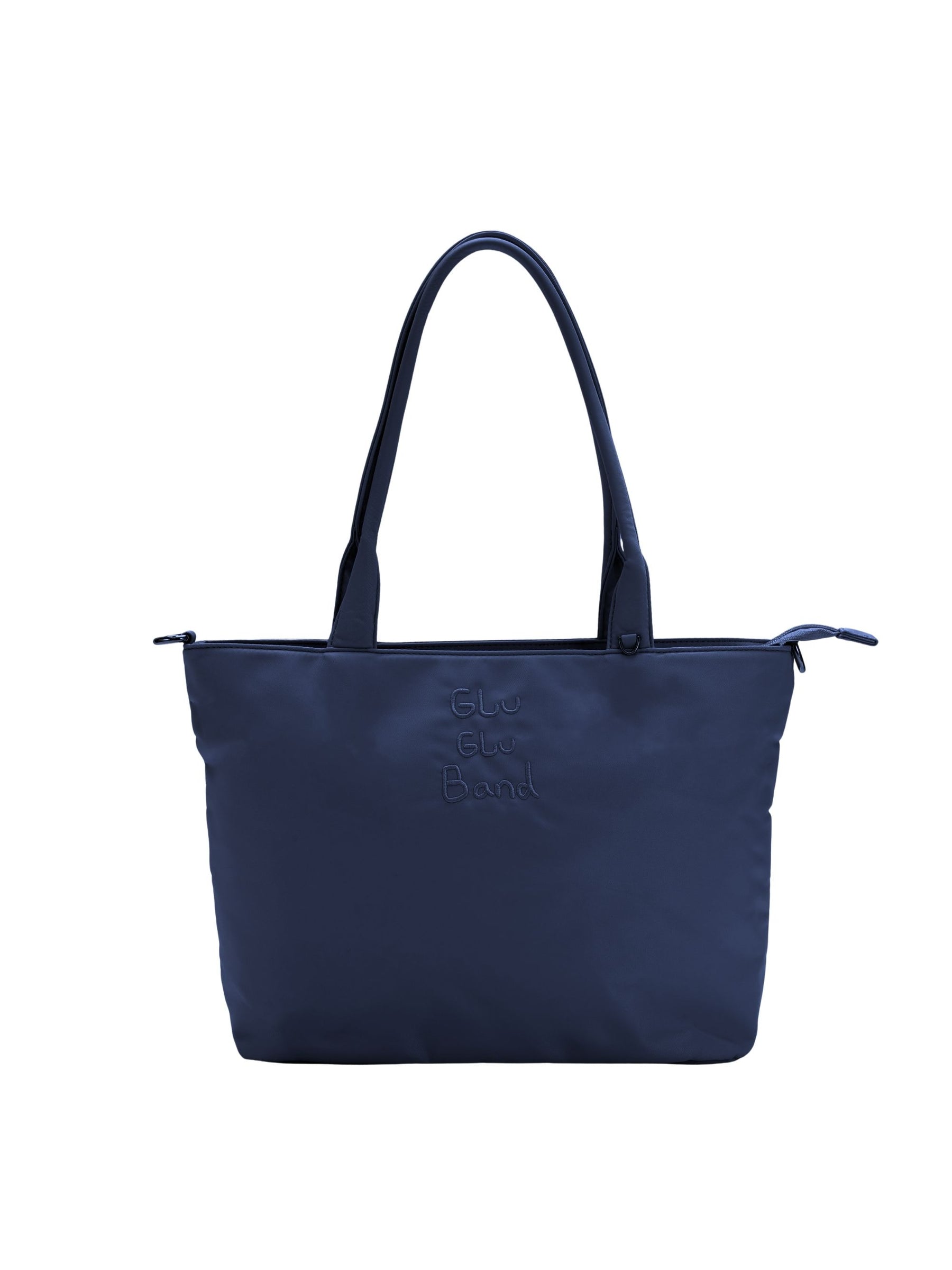 Night blue 14-inch water-resistant laptop tote bag front view