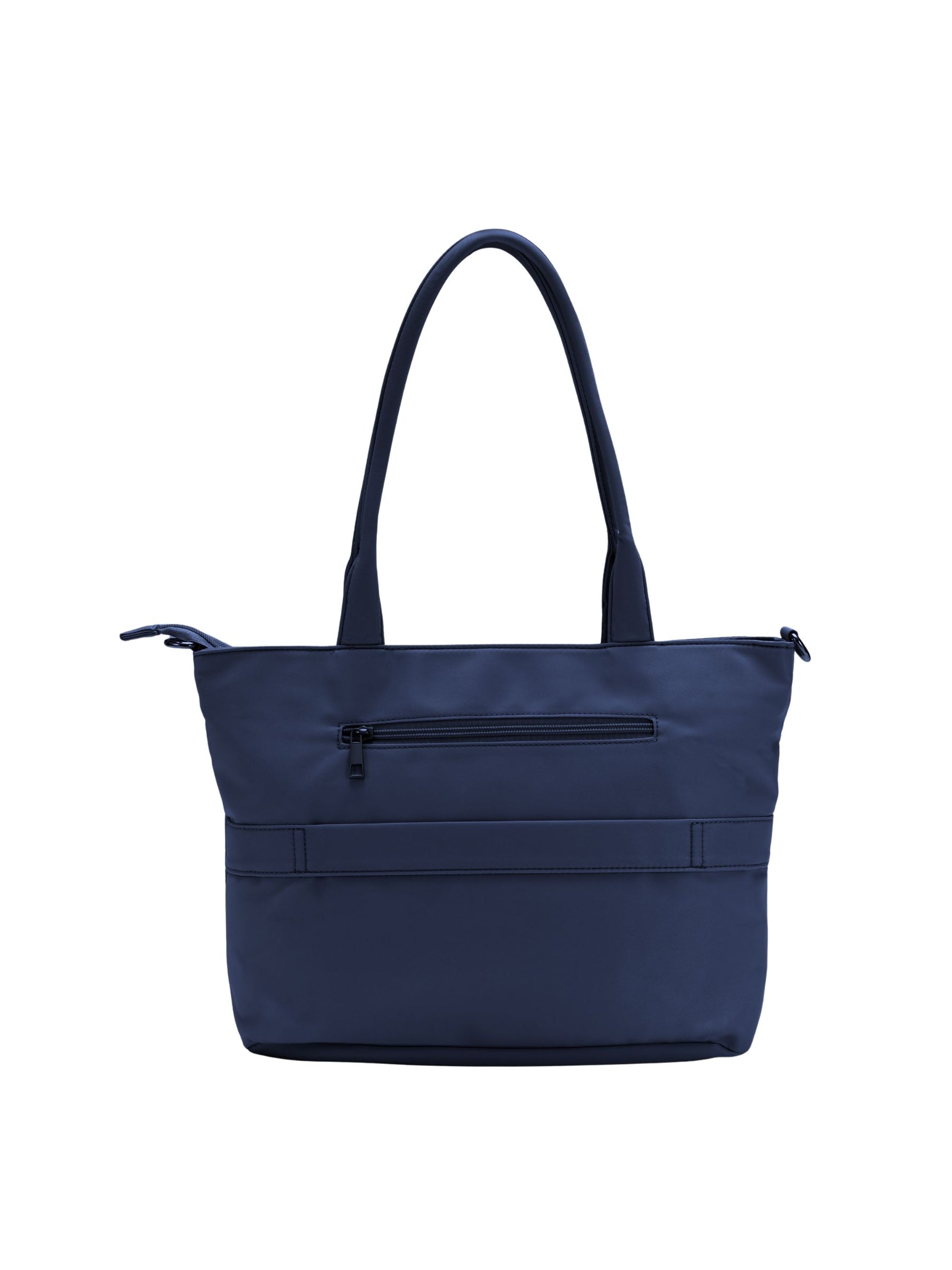 Night blue 14-inch water-resistant laptop tote bag back view
