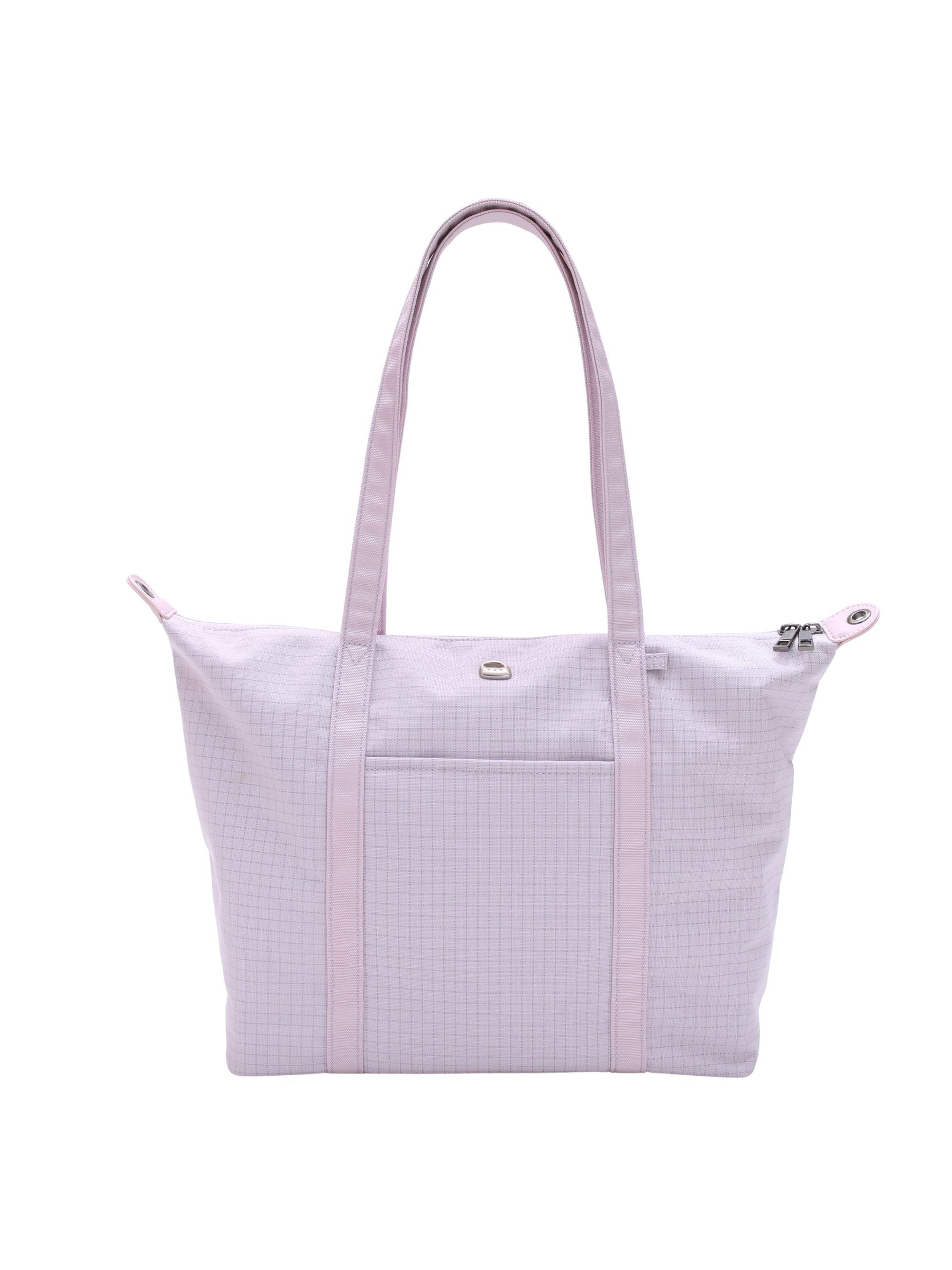 Light purple 14-inch water-resistant laptop tote bag front view