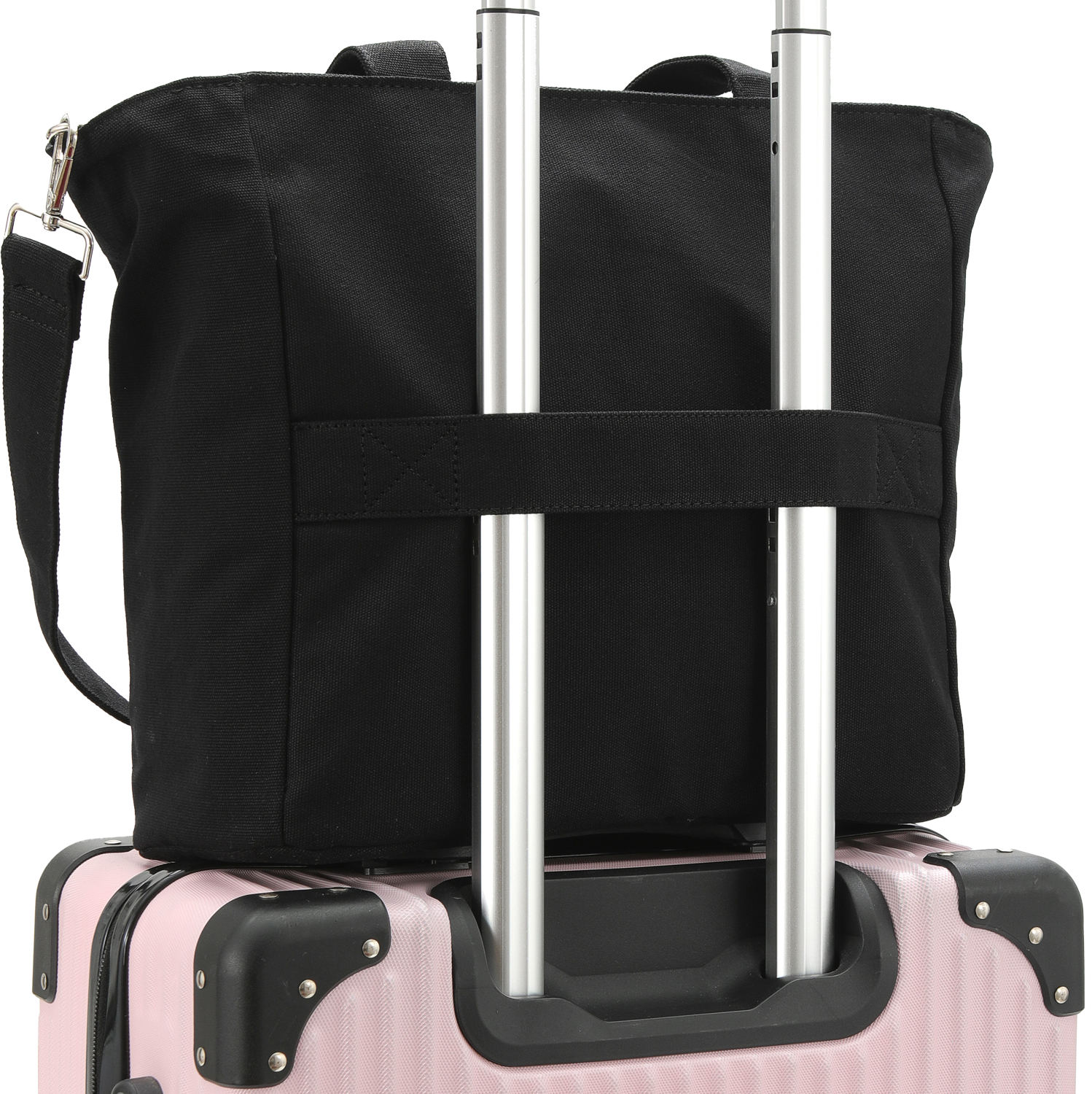 16IN Canvas Laptop Tote Bag with Trolley Sleeve