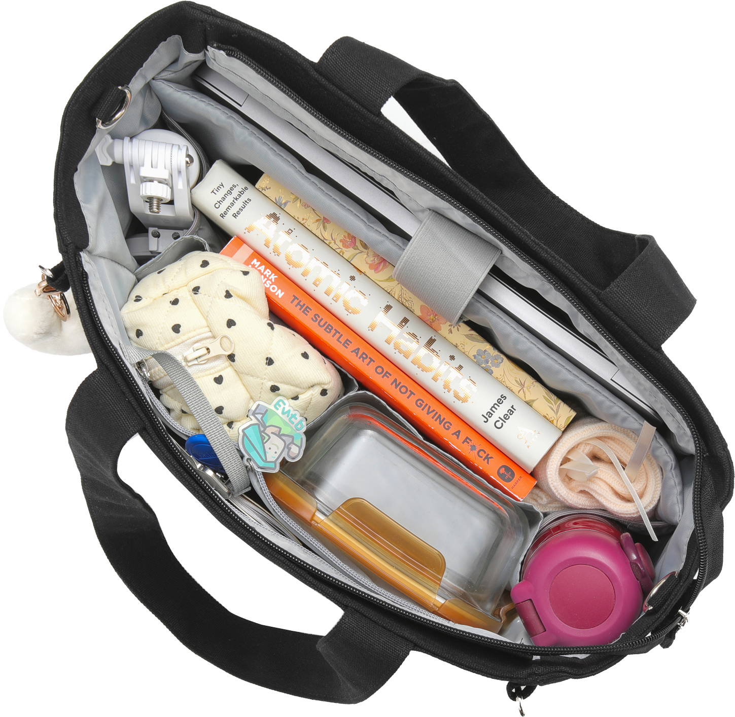 16IN Canvas Laptop Tote Bag with Trolley Sleeve