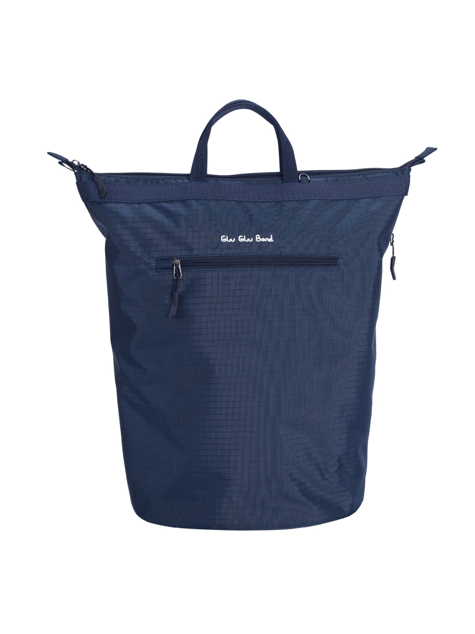 Night blue 17-inch water-resistant laptop backpack for women front view