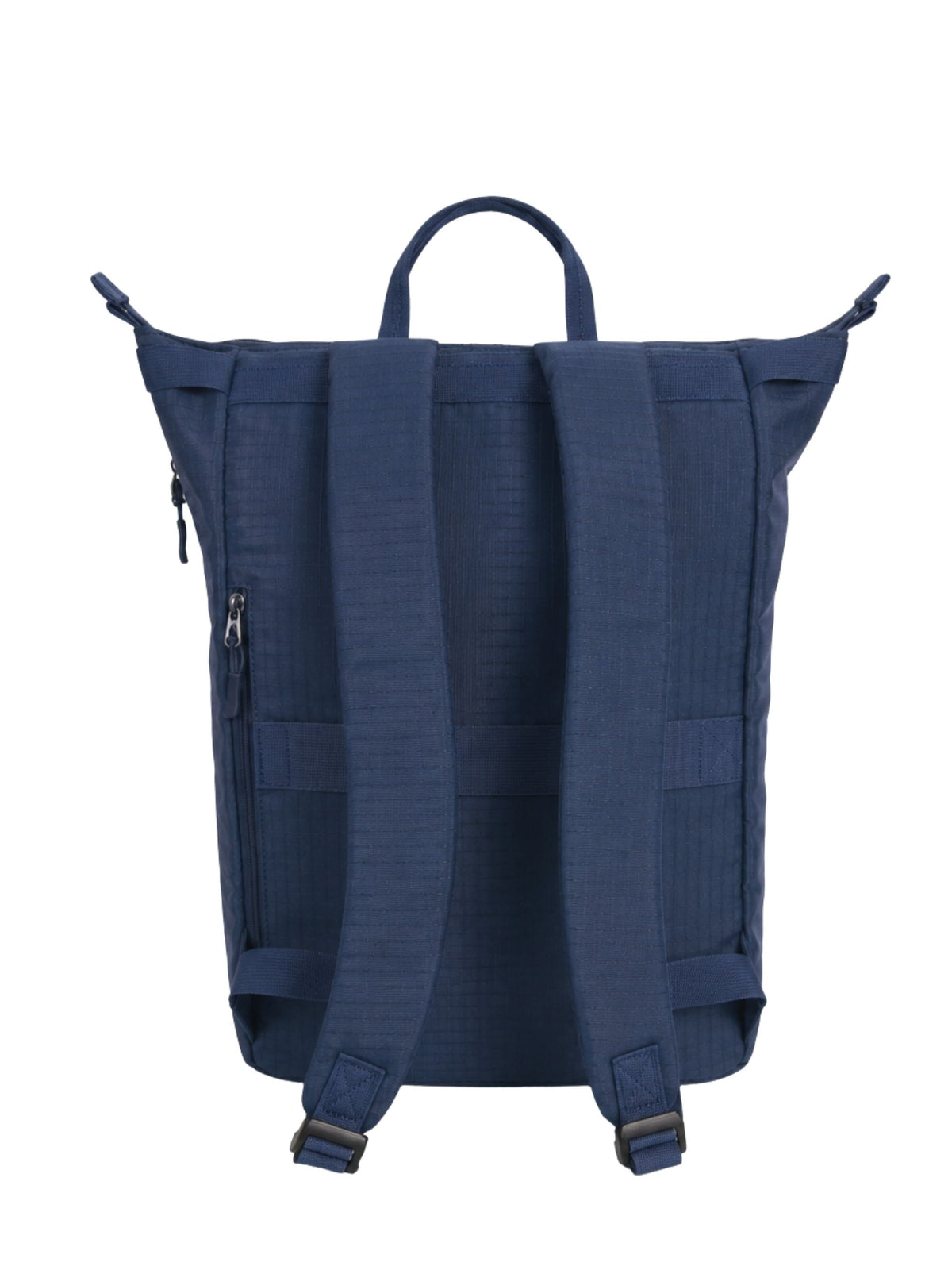Night blue 17-inch water-resistant laptop backpack for women back view