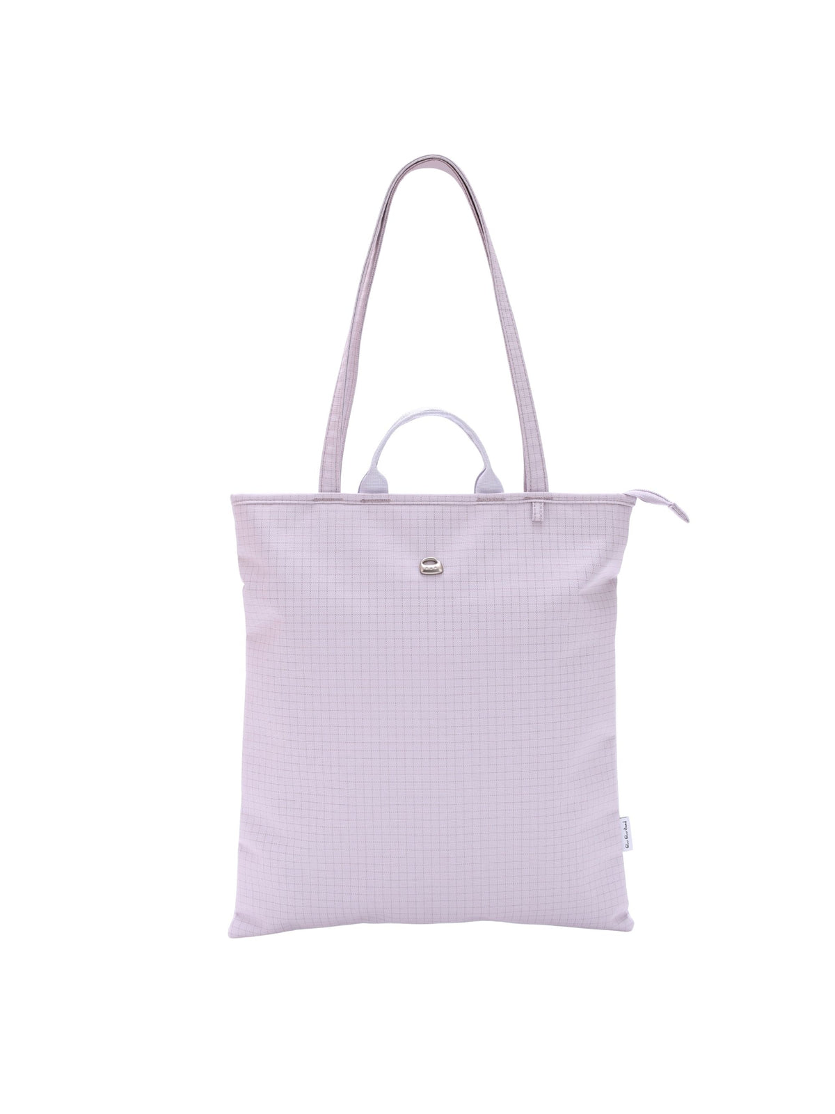 Light purple 15.6-inch vertical laptop shoulder bag front view
