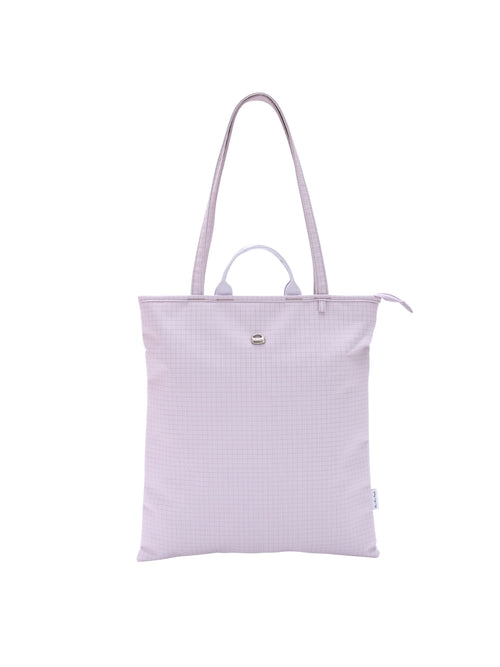 Light purple 15.6-inch vertical laptop shoulder bag front view