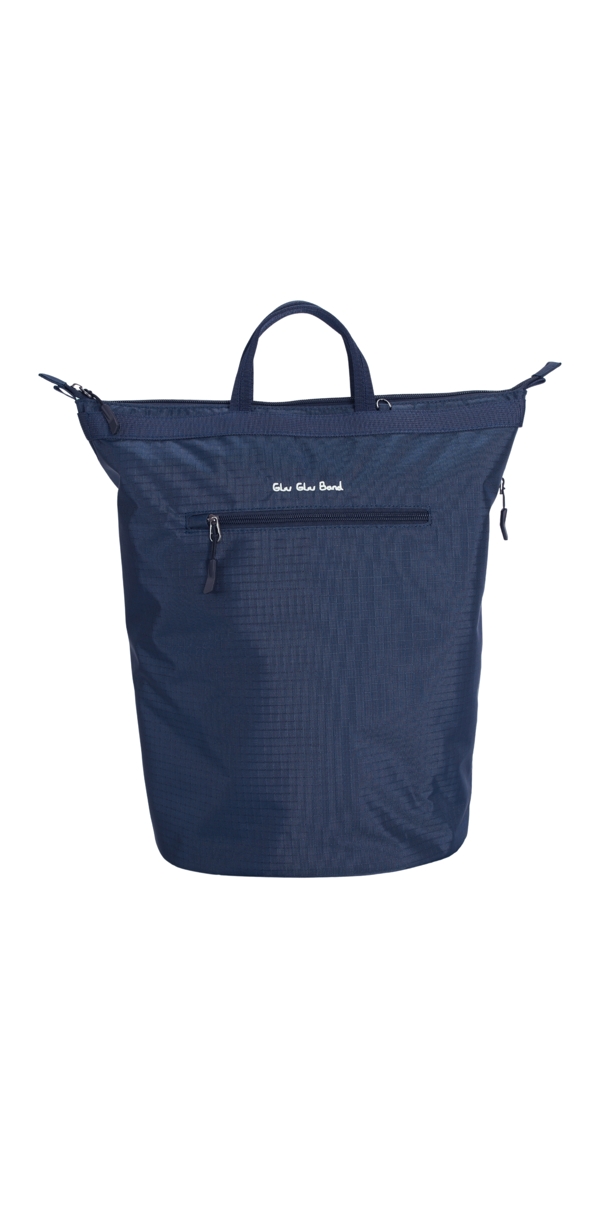 Night blue water-resistant 17-inch laptop backpack studio view