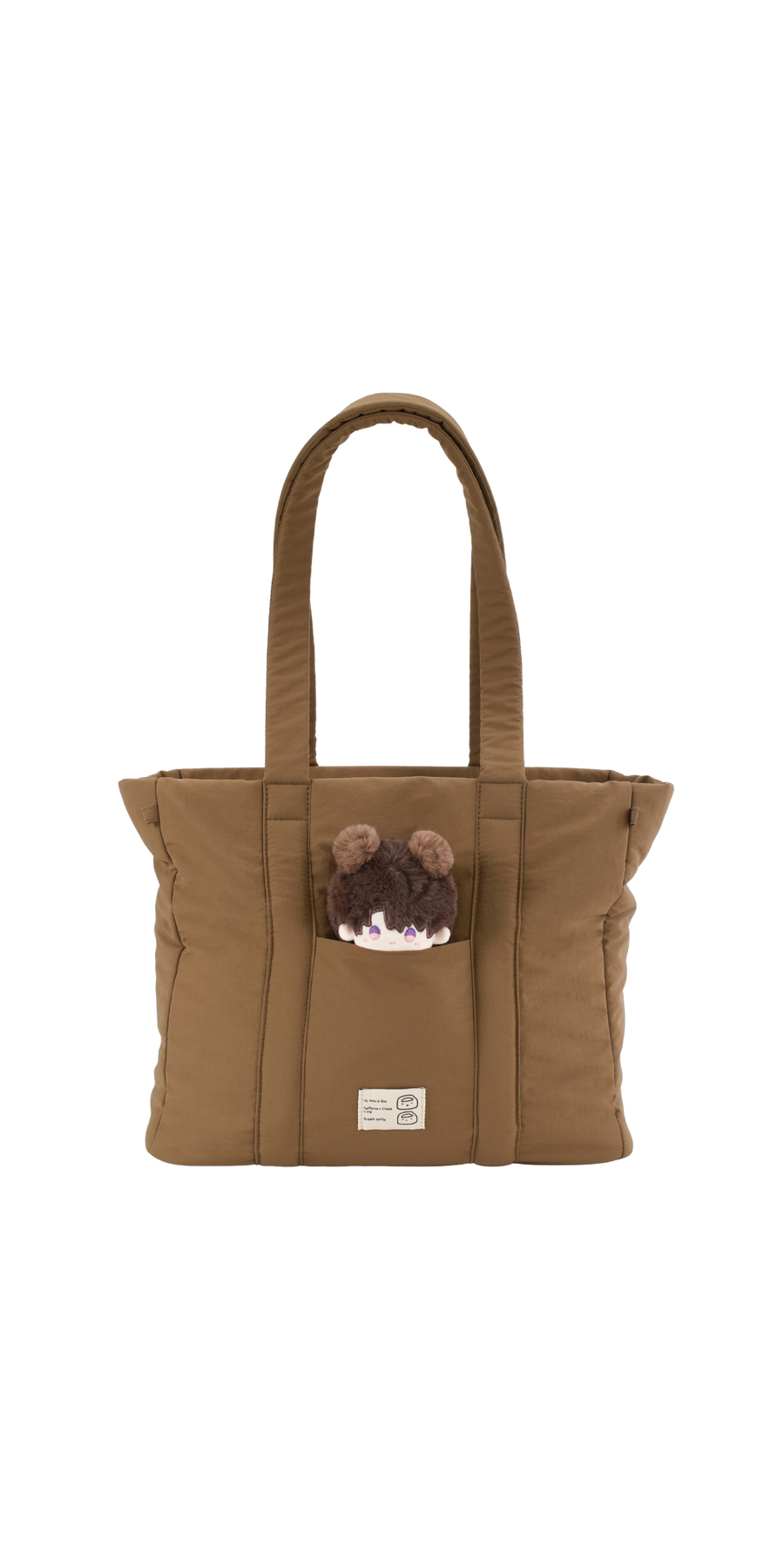 Large Water-Resistant Puffer Laptop Tote – Fits Up to 16"