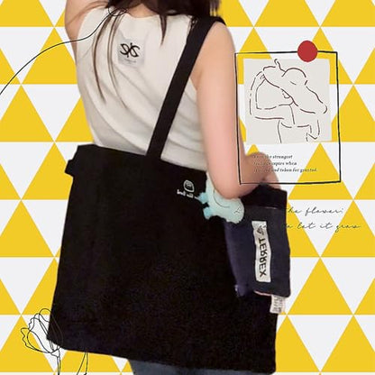 16IN Canvas Laptop Tote Bag with Trolley Sleeve