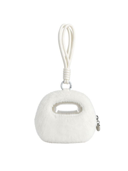 Glu Plush Coin Pouch – White